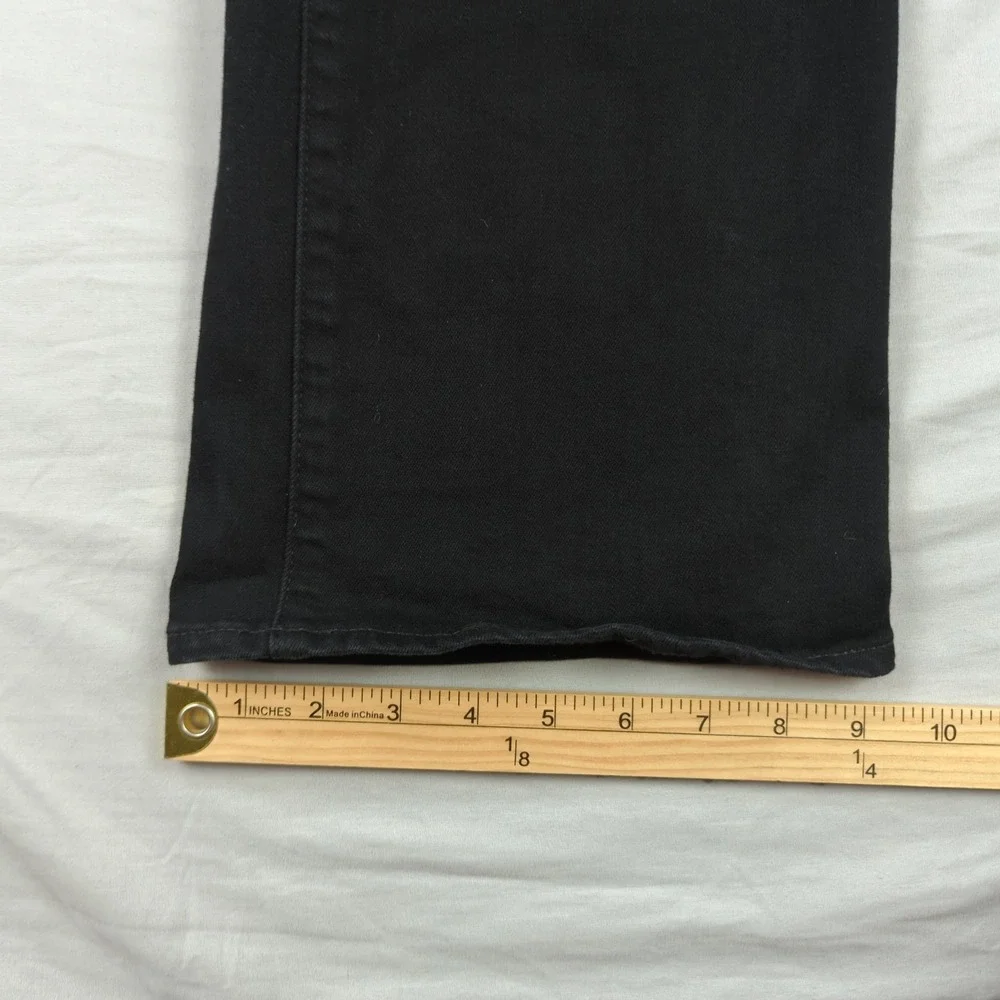 J Crew Jeans Womens‎ 27 Black Full Length Wide Leg Stretch Baggy Boho